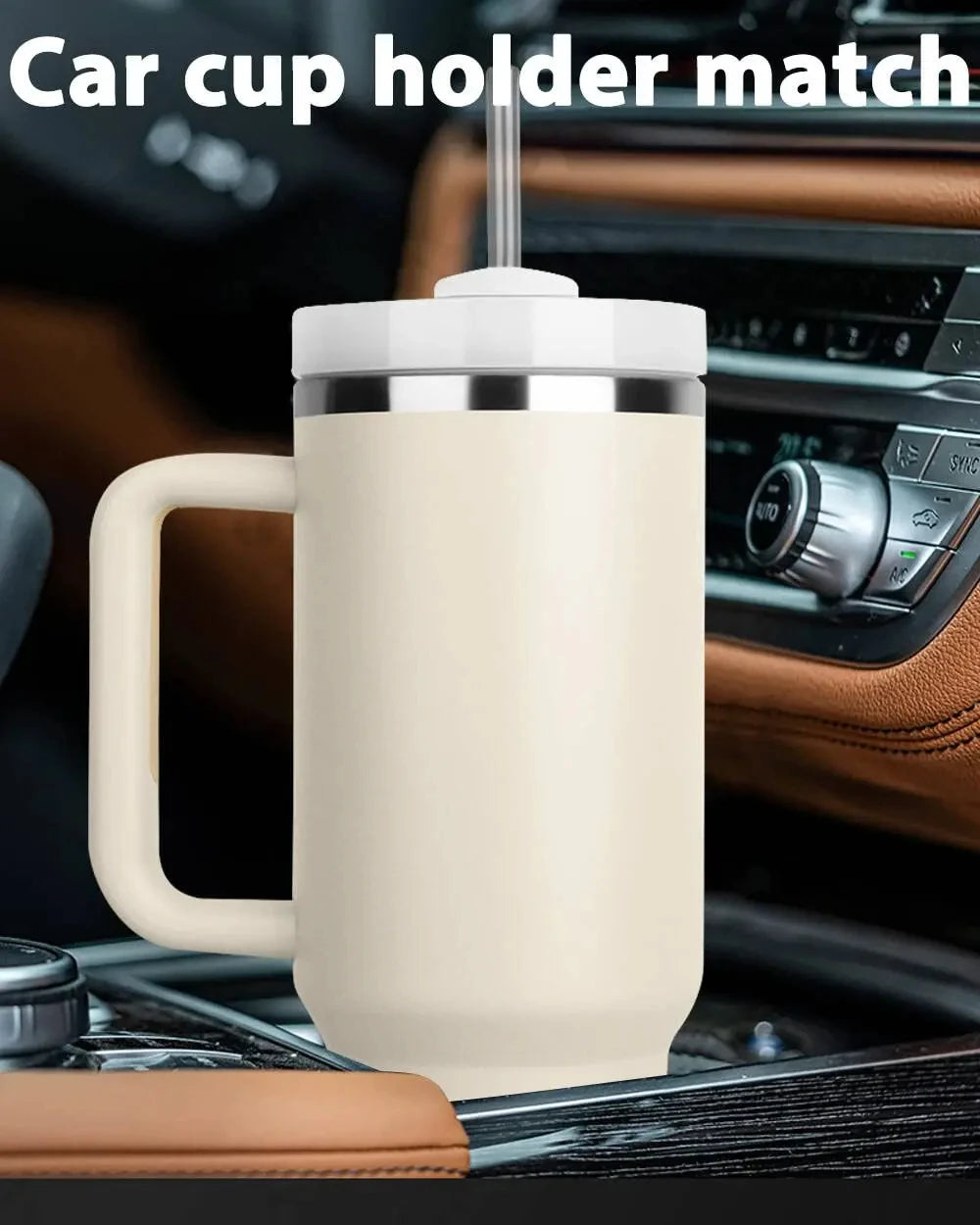 40oz H2.0, 304 Stainless Steel Vacuum Insulated Tumbler With Lid Straw For Water Cold Warm Thermal Coffee Car Cup