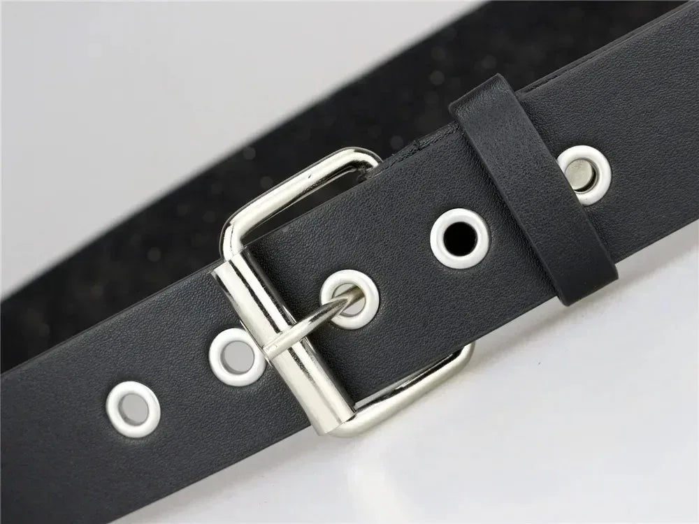 2025 New Square Bead Rivet Belt Metal Pyramid Belt Men and Women Punk Hardware Jeans Belt Y2K Belt Designer Belt Women's Belts