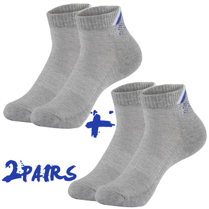 2 Pairs/Lot Running Socks Men Sport Outdoor Casual Cotton Red Stripes Compression Black Colorful Sock Male Gifts 21 Colors