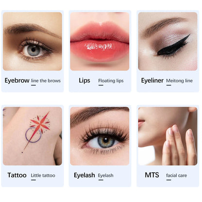 Wireless PMU Machine Kit or Disposable Sterilized Tattoo Needles for Permanent Eyebrow Lip Eyeliner Makeup Tattoo Pen Machine