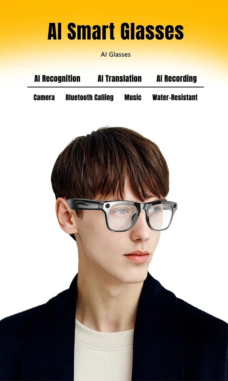 Xiaomi AI Smart Glasses 8K HD Photochromic Multifunction Translate Camera Glasse Bluetooth Calling Voice Assistant Music Player