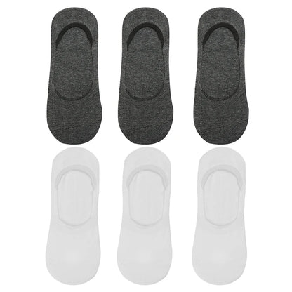 6 Pairs/Lot Men's Bamboo Breathable Invisible Socks Low Cut Casual Cotton Boat Non-Slip No Show High Quality Sock