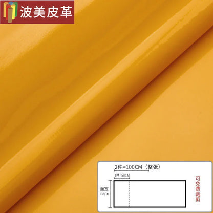 Pvc Patent Leather Fabric By The Meter for Jacket Skirt Bag Clothes Diy Sewing Cloth Waterproof Slightly Hard Wearable Glossy