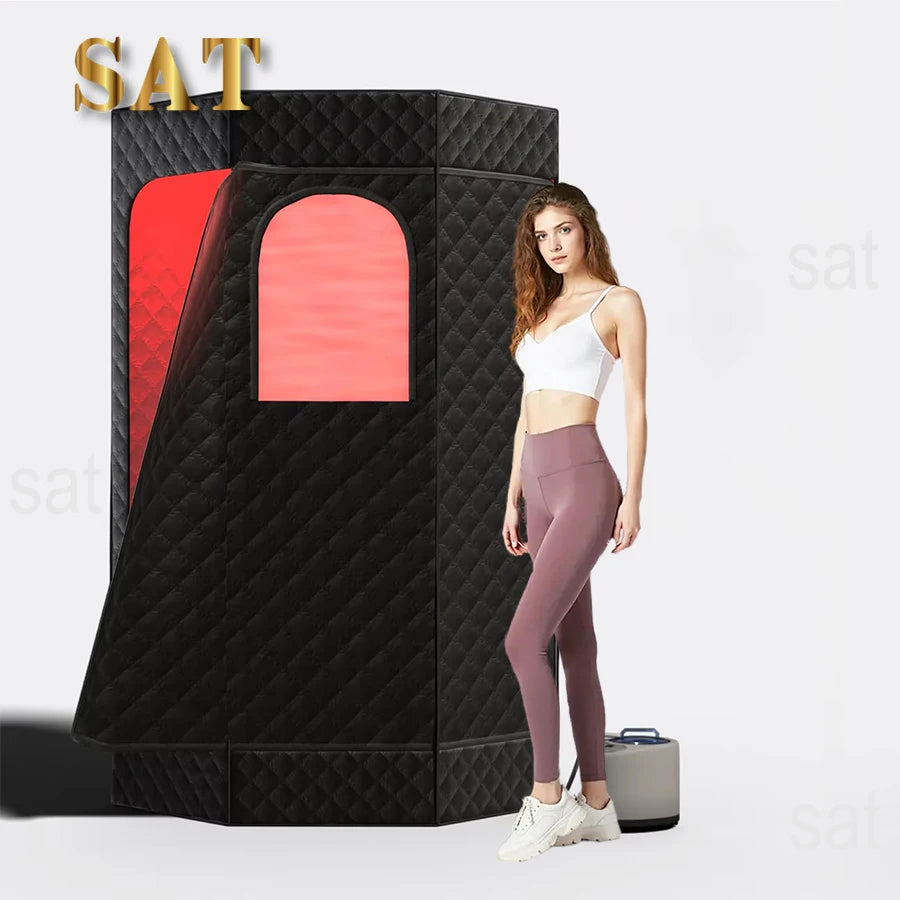 For Full Size Personal One Person Full Body Sauna Spa Deluxe Portable Steam Sauna Room for Home Relaxation