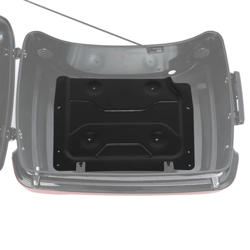 Motorcycle Razor Trunk Backrest Rack For Harley Touring Road Glide Street Glide 2014-2025 Gunship Gray