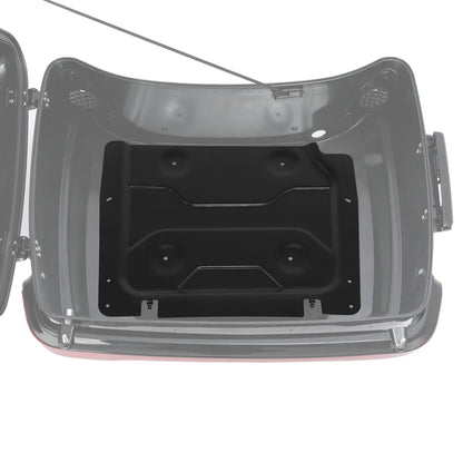 Motorcycle Razor Trunk Backrest Rack For Harley Touring Road Glide Street Glide 2014-2025 Gunship Gray