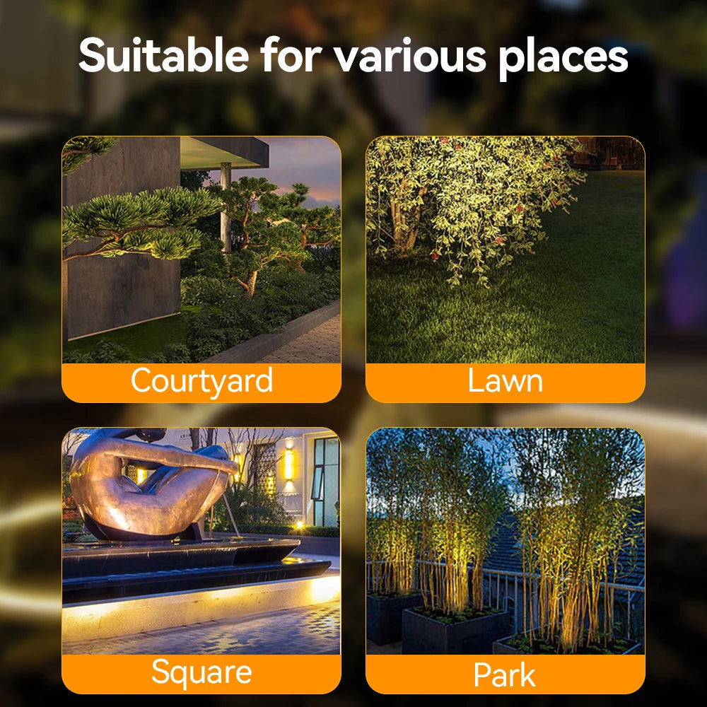 85V-265V LED Tree Hugging Lamp 4Pcs Outdoor Waterproof IP65 Lawn Garden Park Courtyard Wayside Spotlights Night Decorative Light