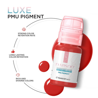 15ML Luxe PMU Pigment Europe's Best-selling 9 colors Lip Tattoo Ink For Semi Permanent Makeup Nano Lips Microblading Pigment