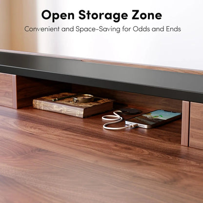 48 x 24 inches Electric Stand Up Desk with Monitor Shelf,48" Whole-Piece Standing Desk Adjustable Height with, Customized