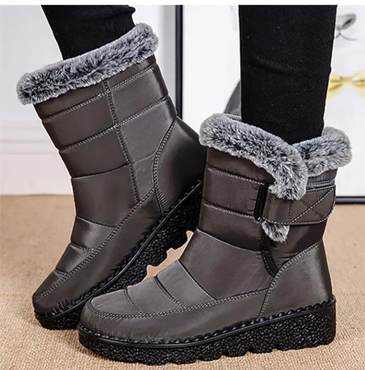 Snow Women's Boots Platform Women Booties Waterproof Shoes Women 2025 Trend Ankle Boots Soft Botas Mujer Women's Winter Boots