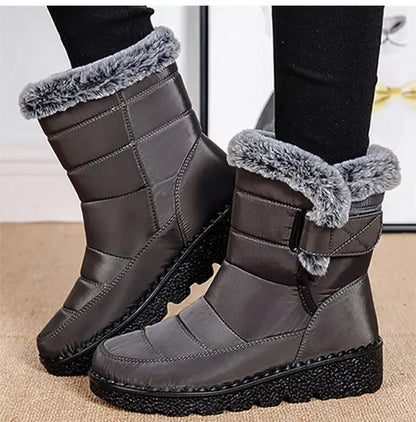 Snow Women's Boots Platform Women Booties Waterproof Shoes Women 2025 Trend Ankle Boots Soft Botas Mujer Women's Winter Boots