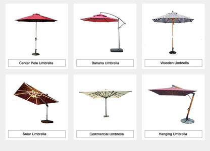 High Quality 3m Outdoor Garden Patio Parasol Sun Shade Banana Shape Cantilever Yard Banana Umbrellas