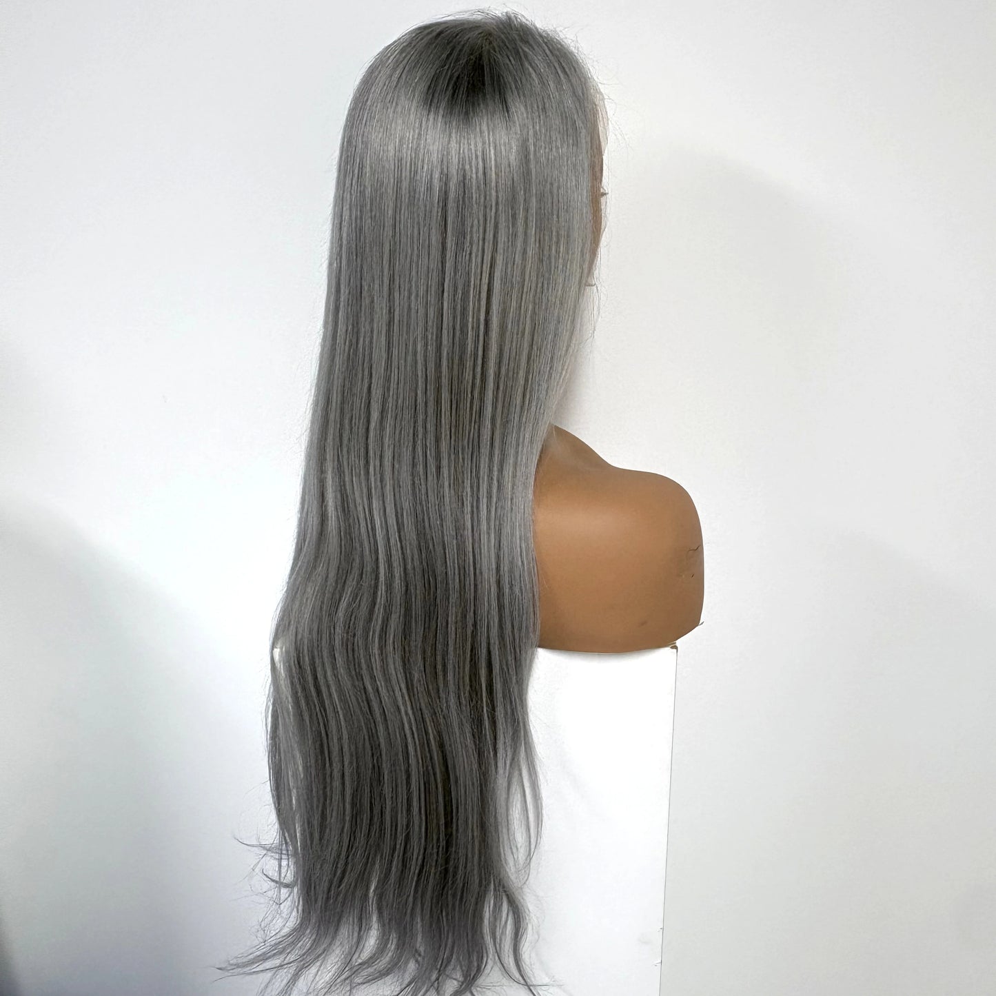 13x4 Lace Frontal Pink Straight Human Hair Wig 26 28inch 250 Density Pre Plucked Red Hair Wig Grey Lace Front Wigs for Women