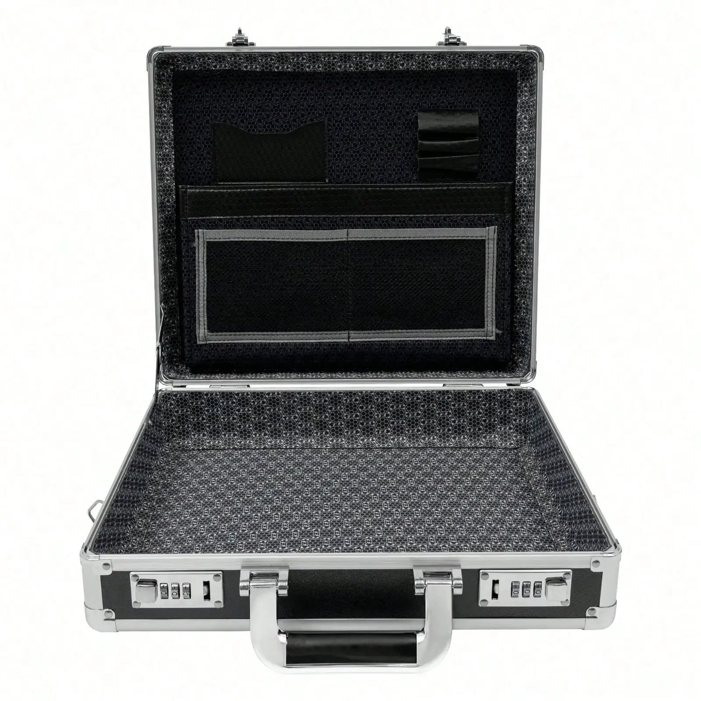 Locking Briefcase, Hard Security Briefcase With Dual Combination Locks, Briefcases For Bussiness