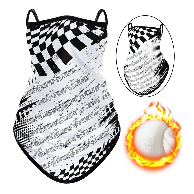 Motorcycle Warm Scarf Thick Ski Mask Windproof Polar Fleece Winter Riding Cold-proof Face Towel Unisex Outdoor Hiking Neck Cover