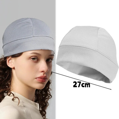 5/2/1pc Summer Cooling Skull Caps Helmet Liner Anti-UV Anti-Sweat Wicking Cycling Running Motorcycle Riding Under Hard Hat Liner