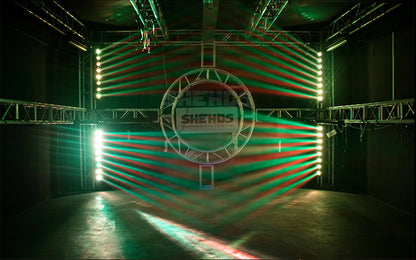SHEHDS 8x12w Beam Moving Head RGBW 4in1 Bar Light For DJ Disco Wedding Party Stage Light Effect Professional DMX 512 Stage Light