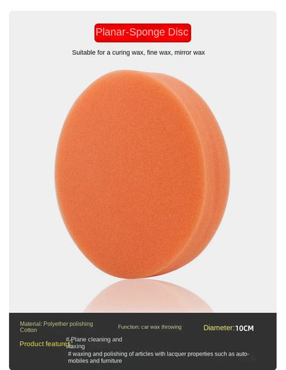 Polishing Sponge Plate Set Imitation Plush Waxing Angle Grinding Cleaning Sponge Wheel Car Beauty Set Electric Drill Polishing