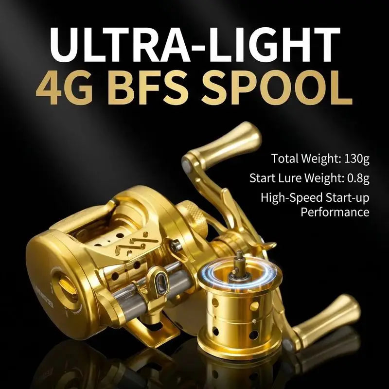 Takizawa Longze B51mc BFS Baitcasting Reel Ultralight Magnetic Drum Reel Full Metal Cnc Micro Object Baitcaster Fishing Reel Gea