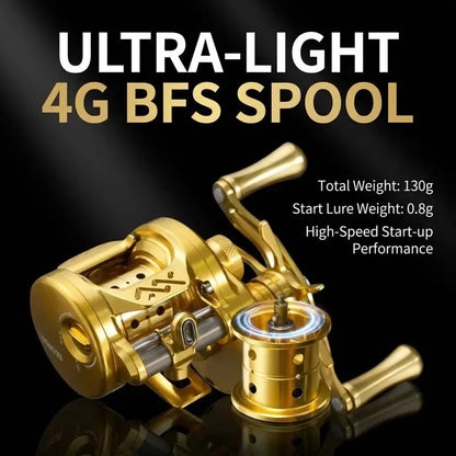 Takizawa Longze B51mc BFS Baitcasting Reel Ultralight Magnetic Drum Reel Full Metal Cnc Micro Object Baitcaster Fishing Reel Gea