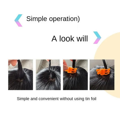 10Pcs New S/L Perm Hair Clip Reusable Hair Curl Barbershop Hook Loop Hair Rollers Styling Clamps Men