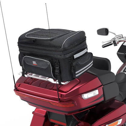 Motorcycle Travel Luggage Top Bag Tail Bags Trunk Bags with Bar Straps For Touring Road King Street Glide Road Glide Accessories