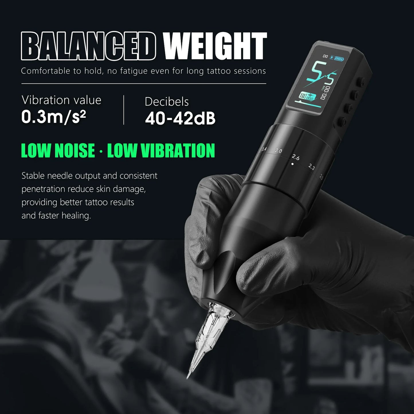 XNET Nebula Wireless Tattoo Machine Full Kit Custom Motor 1600mAh Battery 7 Strokes Dot Tattoo Pen For Beginner For Tattoo Art
