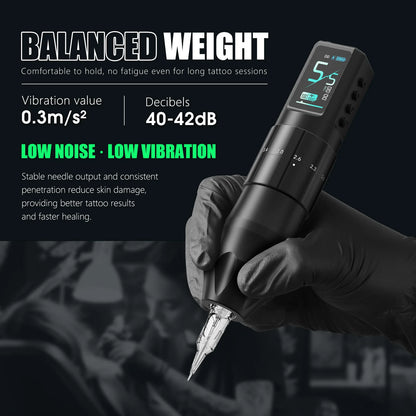XNET Nebula Wireless Tattoo Machine Full Kit Custom Motor 1600mAh Battery 7 Strokes Dot Tattoo Pen For Beginner For Tattoo Art