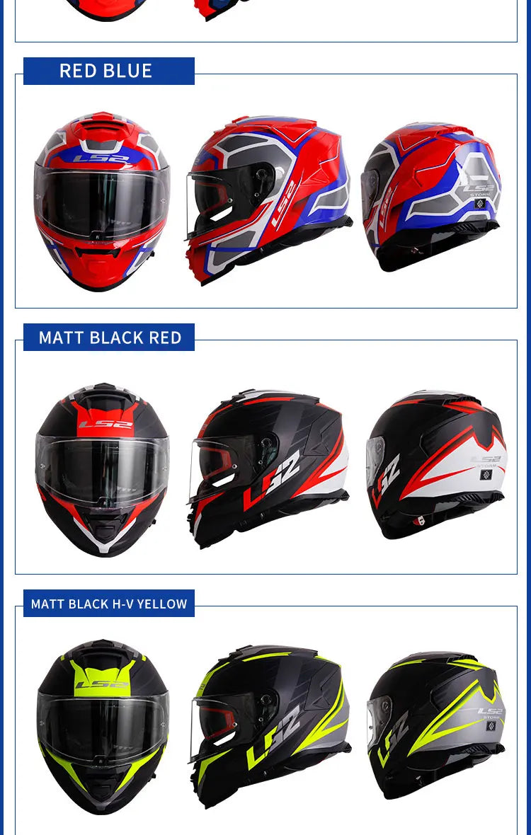 Capacete LS2 STORM Motorcycle Helmet ls2 ff800 full face helmets casque moto casco ECE Certification
