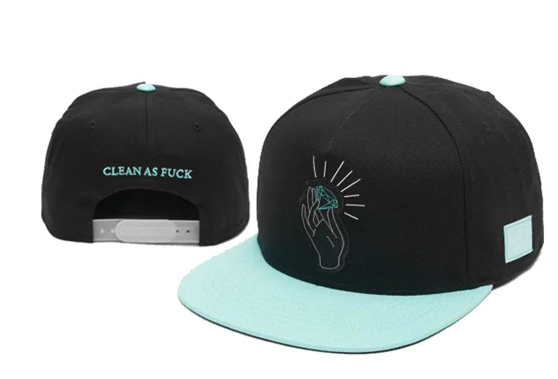 Classic Snapback Hat Cap Hip Hop Style Flat Bill Blank Adjustable Size