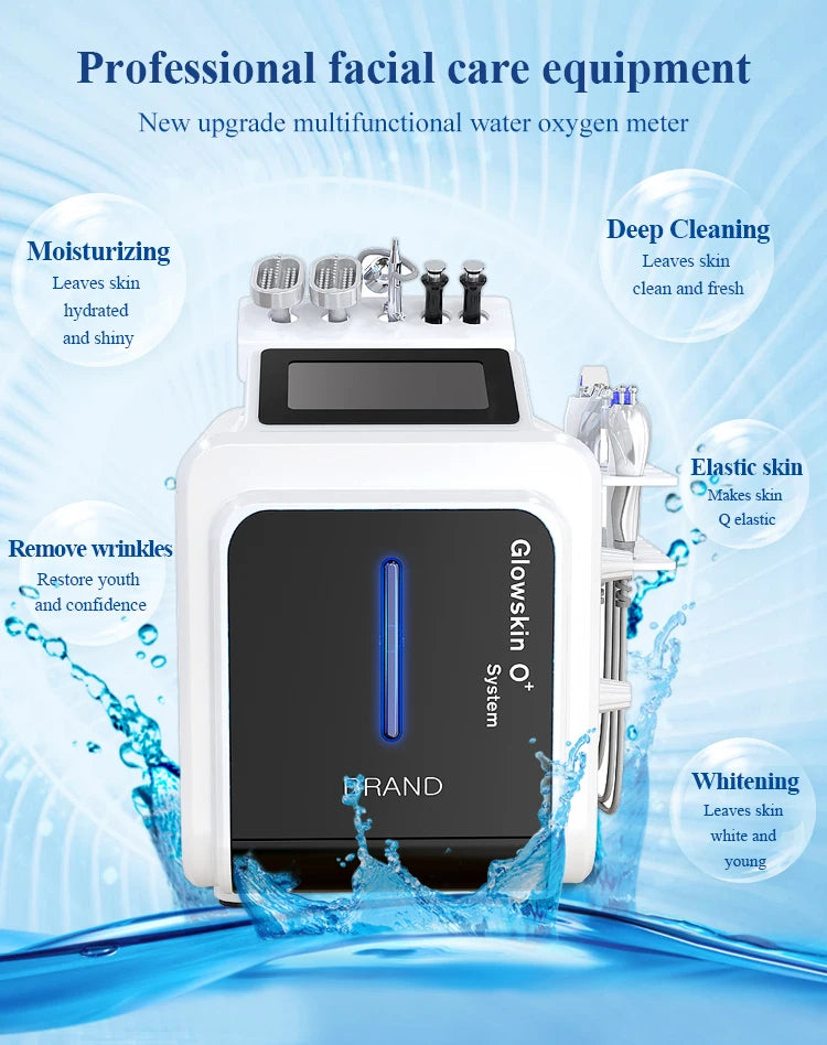 10 in 1 Multifunction Hydro Dermabrasion Cold Hammer Diamond Dermabrasion Oxygen spray dead skin Remove SPA Beauty Salon Device