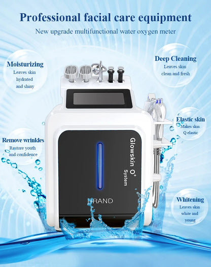 10 in 1 Multifunction Hydro Dermabrasion Cold Hammer Diamond Dermabrasion Oxygen spray dead skin Remove SPA Beauty Salon Device