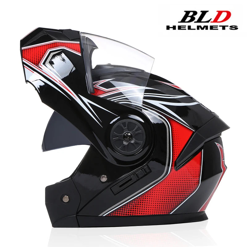 DOT Approved Personalised Flip Up Motorcycle Helmet For Men Women Safety Downhill Motocross Racing Modular Full Face Casco Moto