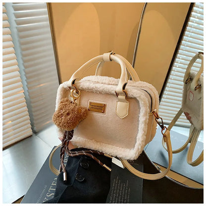 Plush Crossbody Bags for Women Shoulder Bags Versatile Purse and Handbags Designer Bag Female Bags Сумка Женская Bolsos Mujer