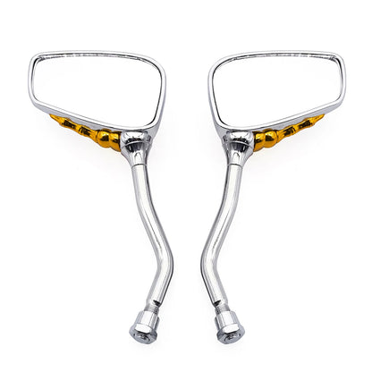 Universal Motorcycle Skull Hand Claw Rear-View Side Mirror Universal Fit Mirror Bolt For Street Sport Bike Chopper Cruiser