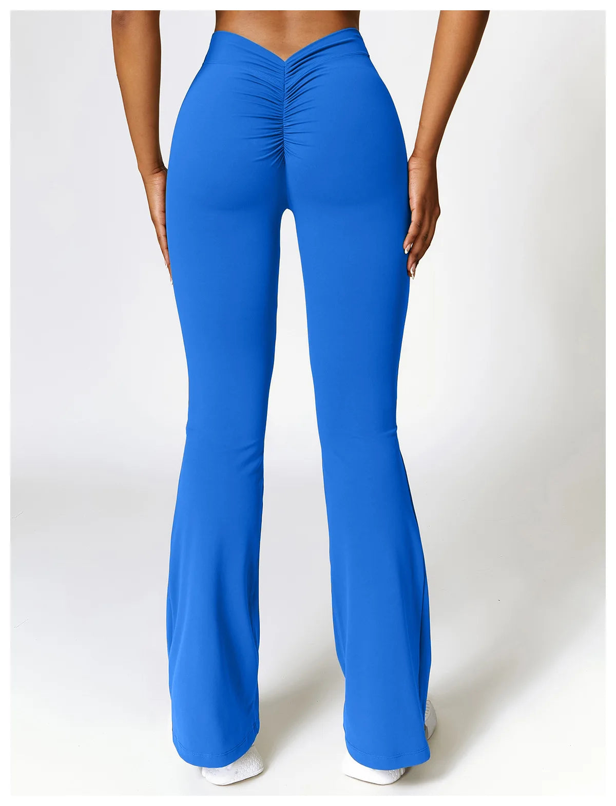 Gym Fitness Sports Flared Pant Dance Trousers Women V-shaped Hip Yoga Pants Flare Leggings Women High Waist Wide Leg Pants Women
