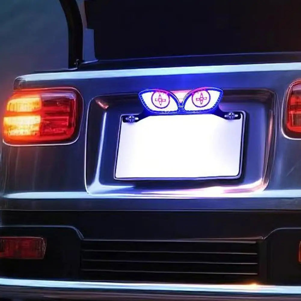 Motorcycle LED License Plate Decorative Lights Snake Eye Rear Tail Light Strobe Flashing Electric Motorcycle Modified Accessory