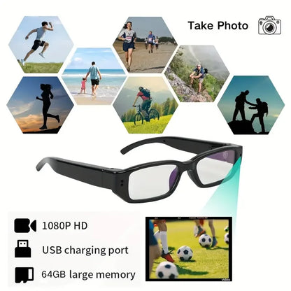 Portable 1080P HD Mini Glasses With Camera Video Recorder Wearable glasses Camera Outdoor Sports DV DVR Surveillance Camcorder