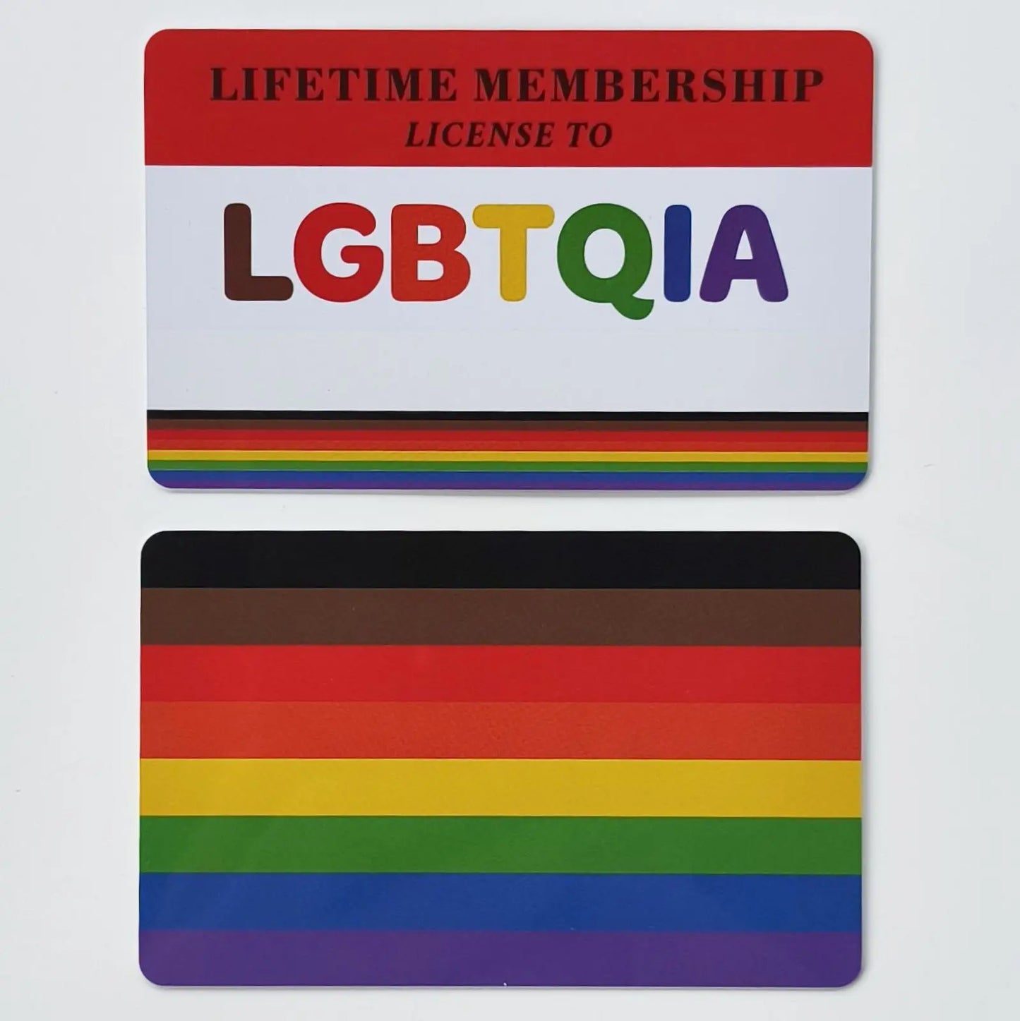 Writable LGBTQIA Identity Card LGBT Pride Cards Lifetime Membership Card perfect rainbow community gift