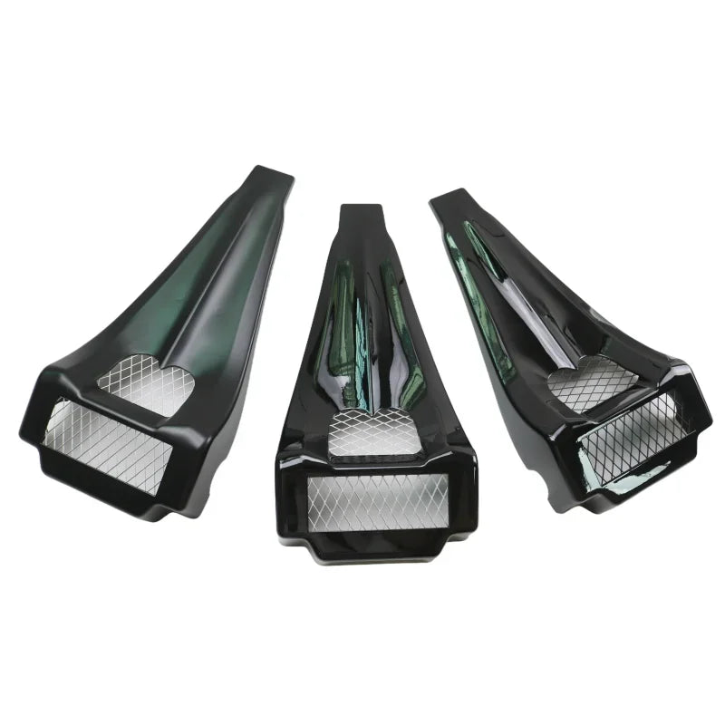 Motorcycle Front Chin Spoiler Scoop Fairing Radiator Cover for Harley Road King Electra Street Road Glide 1997-2013