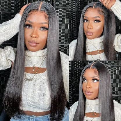 360 Hd Lace Frontal Wigs 13x6 13x4 Lace Wig Straight Human Hair Wigs 5x5 4X4 Glueless Straight Human Hair Wigs For Women 200%