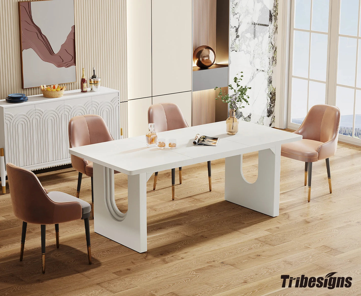 Tribesigns Executive Desk, 70.9" Large Office Computer Desk, Conference Table Meeting Room Table, Workstation Business Furniture