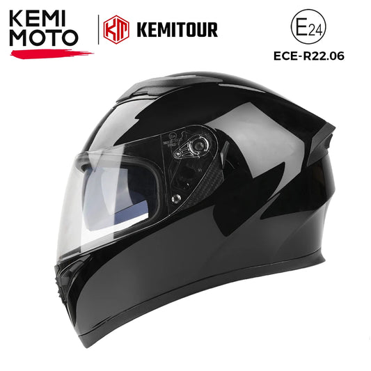 KEMITOUR ECE Racing Moto Helmets For BMW R1200 R1250 GS Motorcycle Helmet Full Face Motocross Adult Motorbike Street Touring