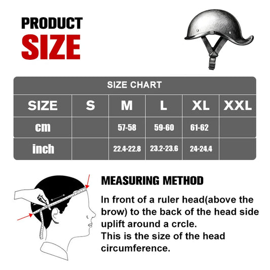 Retro motorcycle helmet personalized 3/4 half helmet motorcycle scooter safety helmet suitable for men and women