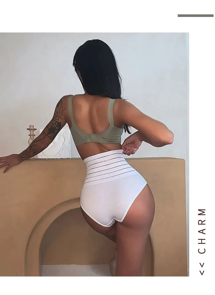 TERMEZY High-Rise Women's Briefs Body Shaping Panty Sexy Plus Size Underwear Seamless Butt Lifter Panties Breathabl Underwear