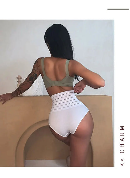 TERMEZY High-Rise Women's Briefs Body Shaping Panty Sexy Plus Size Underwear Seamless Butt Lifter Panties Breathabl Underwear