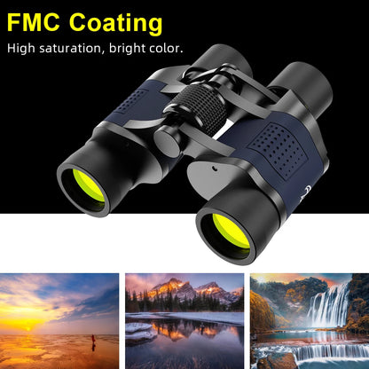 Camping Binoculars 60X60 Long Range 15000m HD High Power Telescope Tourism Binoculars Long Range Powerful Binoculars Hunting