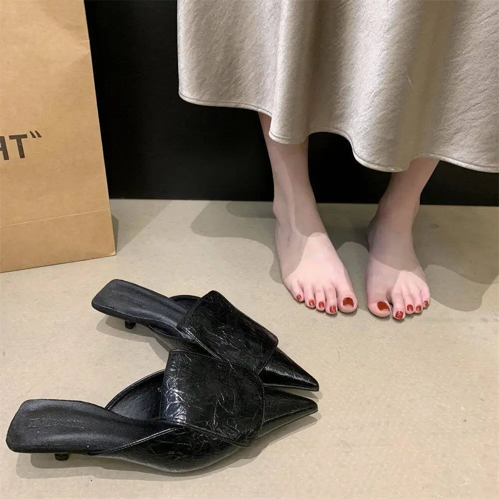 Luxury Summer Shoes Women Heels Gold Silver Black Pu Pointed End Elegant Women's Pumps Fashion Party Office Luxury High Heel