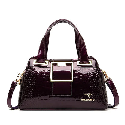 Women's Bag New Style Middle-aged Women's Bag Simple Trendy Single Shoulder Crossbody Bag Fashionable Elegant Handheld Mom Bag