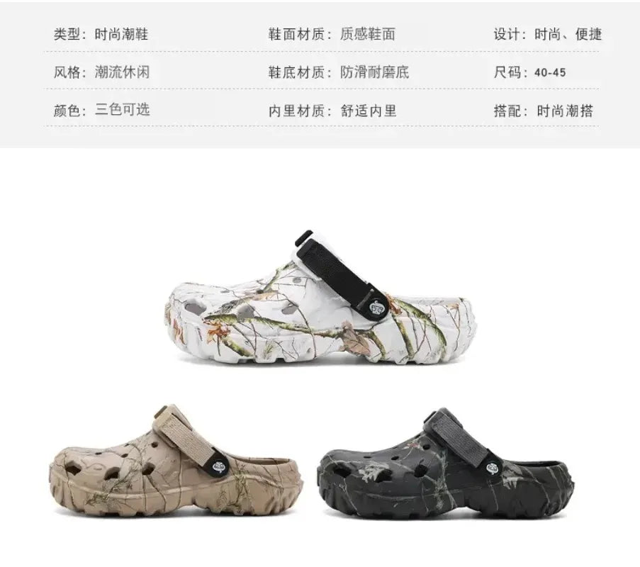 Summer Women's and Men's Clogs Slippers Classic Couple's Garden Shoes Men Fashion Casual Sandals Leisure Slides Big Size 46 47